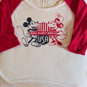 Disney 3/4 Sleeve Tee - Size Large